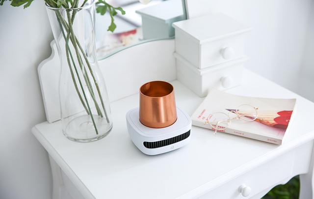 Smartes Thermostat an Wand in Berliner Altbauwohnung mit hohen Decken und Stuck